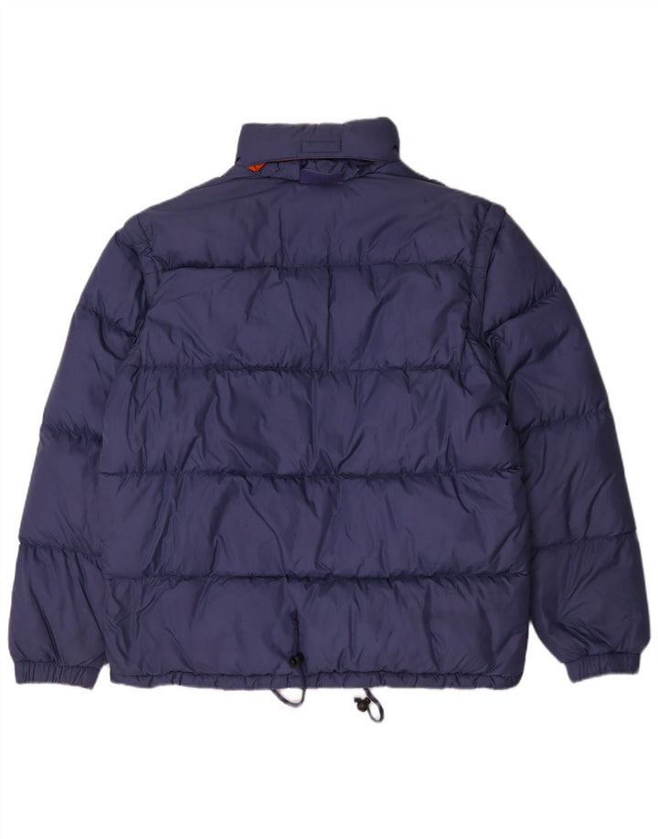 Мужская утепленная куртка с капюшоном Sergio Tacchini UK 40, большой синий полиамид