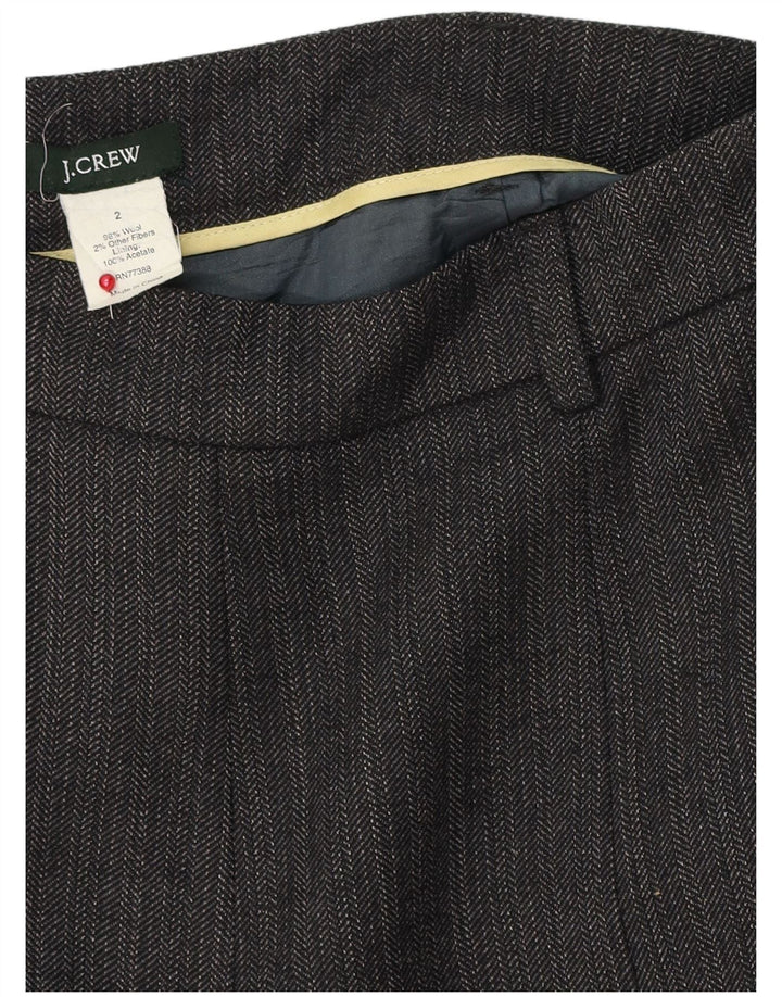 Женская юбка трапециевидного силуэта J. Crew, США 2, XS W28, серая, с рисунком «елочка», шерсть