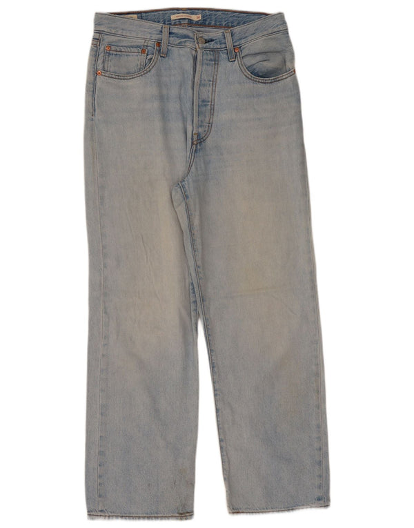 Женские прямые джинсы Levi's Ribcage W30 L29, синий хлопок