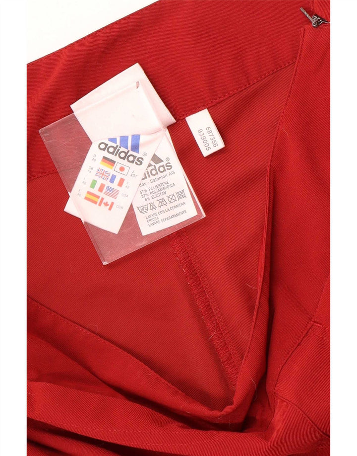 Женские капри Adidas UK 14, большие W30 L19, красный полиэстер
