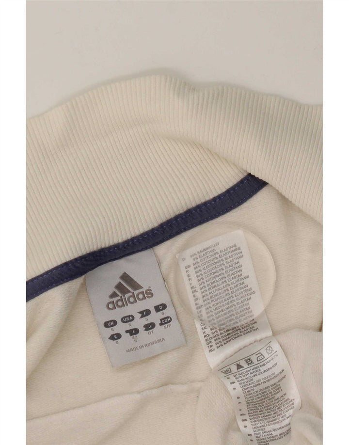 Женский спортивный костюм Adidas, маленькая белая хлопковая куртка