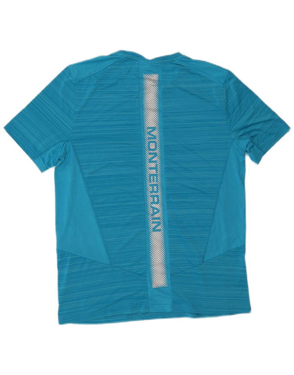 Monterrain Мужская футболка с графическим рисунком Верх средней синей полоски из полиэстера