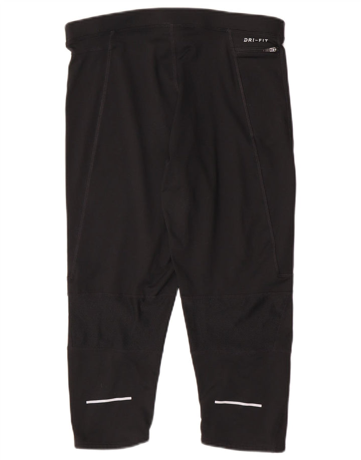Мужские леггинсы-капри Nike Dri Fit XL, черные, полиэстер