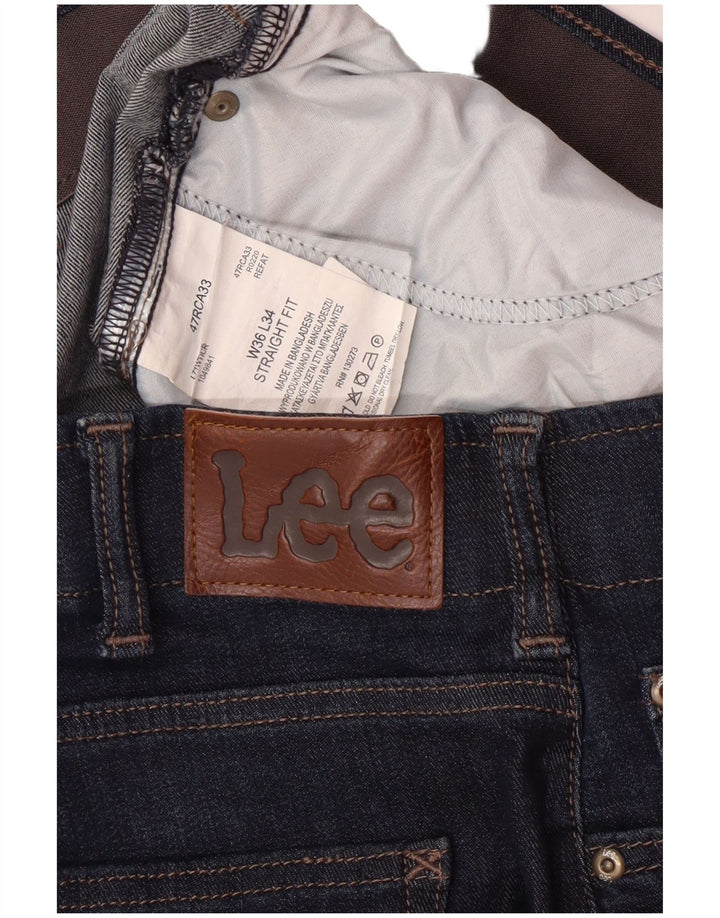 Мужские зауженные прямые джинсы Lee Extreme Motion W36 L34, темно-синий, хлопок