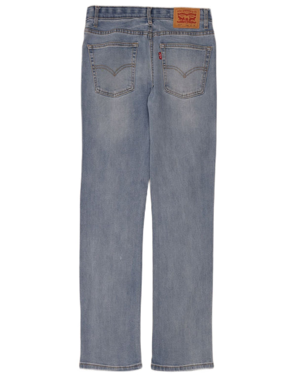 Levi's Boys 511 Потертые узкие джинсы 15-16 лет W28 L30 Синий хлопок