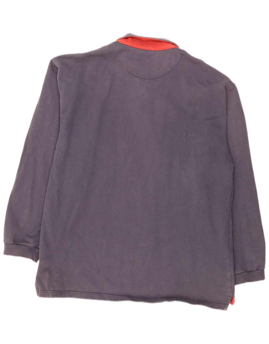 Мужская рубашка поло FAT FACE с длинным рукавом XL, темно-синяя, хлопок