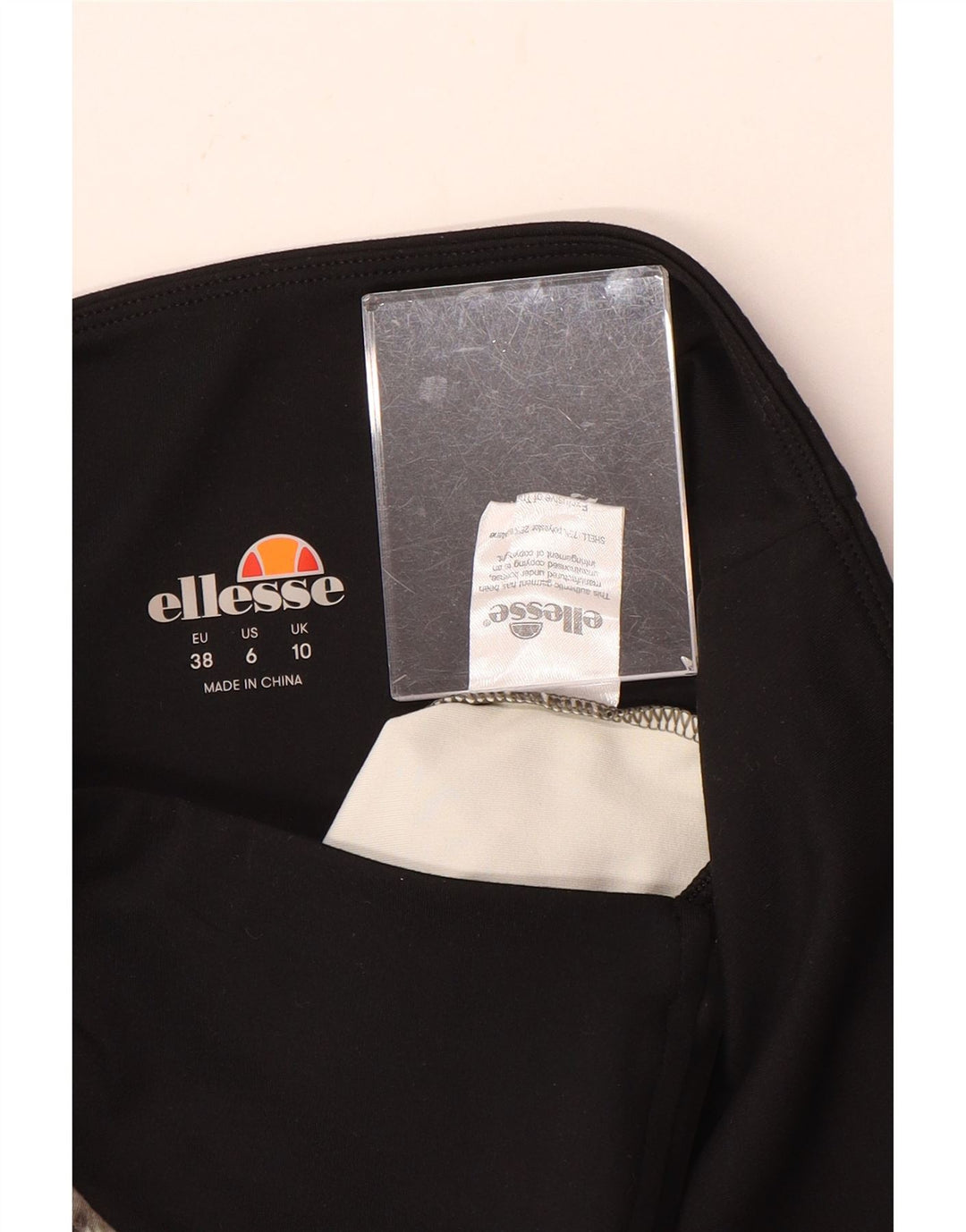 Женские леггинсы Ellesse UK 10, маленькие зеленые, камуфляжный полиэстер