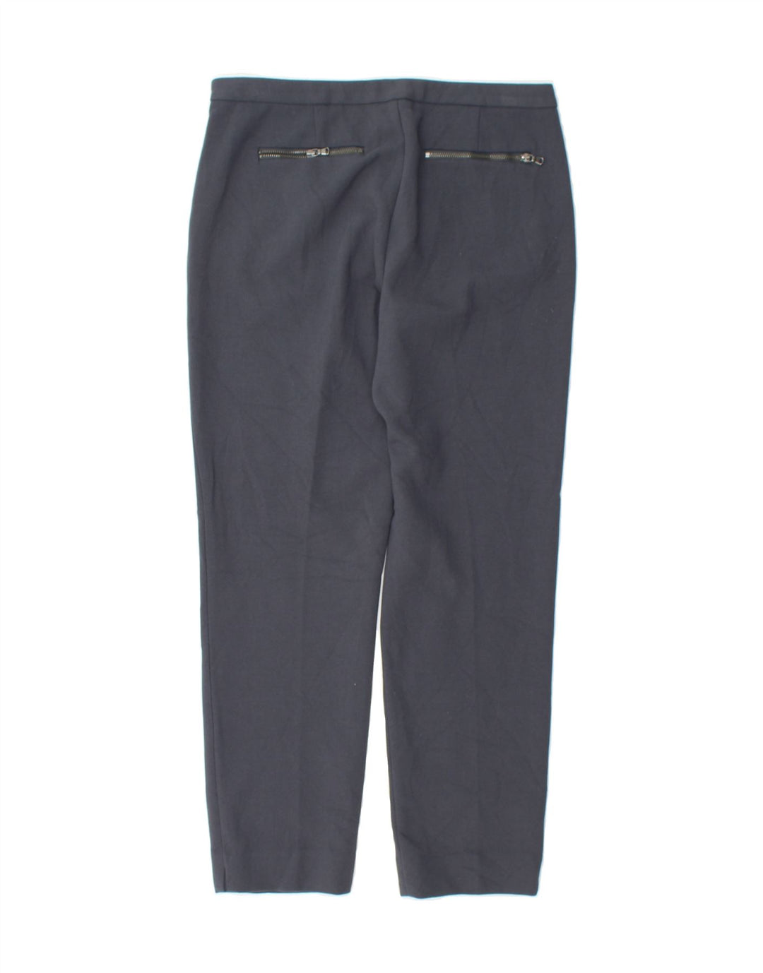 J. CREW Womens Slim Chino Trousers US 4 Small W29 L26 Navy Blue Polyester Vintage J. Crew and Second-Hand J. Crew from Messina Hembry 