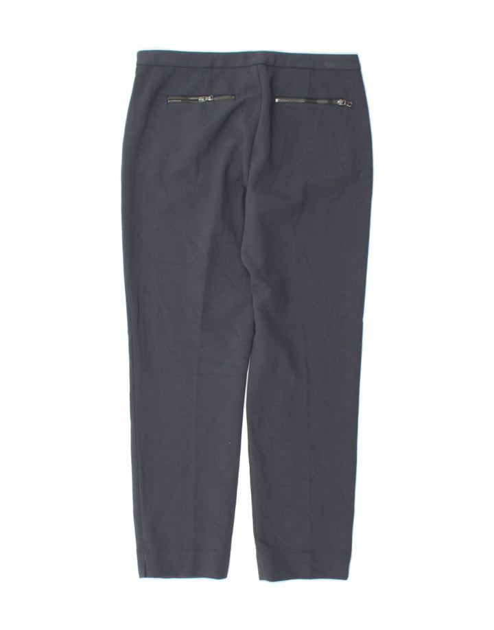 J. CREW Womens Slim Chino Trousers US 4 Small W29 L26 Navy Blue Polyester Vintage J. Crew and Second-Hand J. Crew from Messina Hembry 