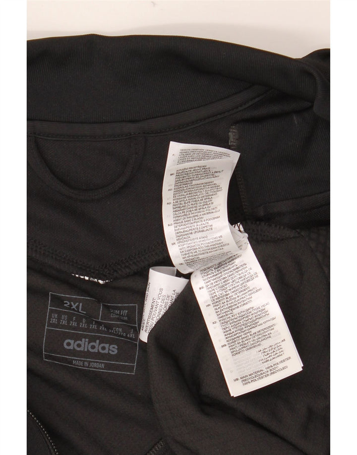 Мужской спортивный костюм ADIDAS Aeroready Slim Fit, верхняя куртка 2XL, черный полиэстер