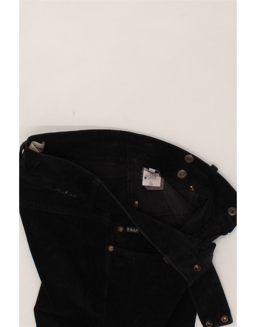 ONYX Womens Bootcut Casual Trousers W29 L31 Black Cotton Vintage Onyx and Second-Hand Onyx from Messina Hembry 