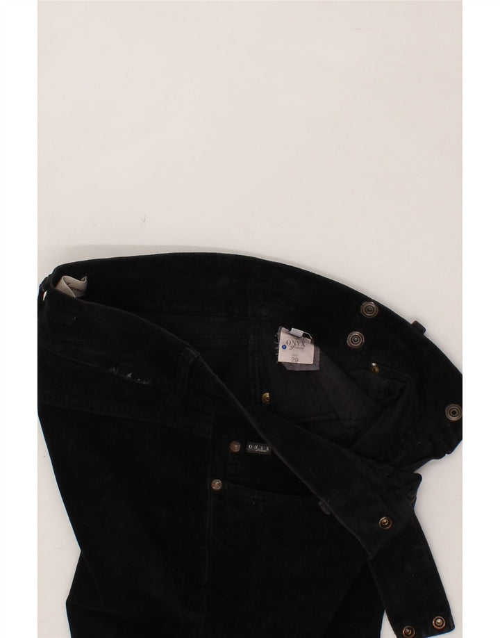 ONYX Womens Bootcut Casual Trousers W29 L31 Black Cotton Vintage Onyx and Second-Hand Onyx from Messina Hembry 