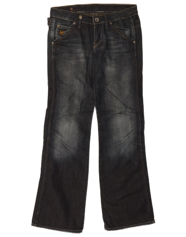 Женские джинсы G-Star Bootcut W25 L29 Темно-синие, хлопок с цветными блоками