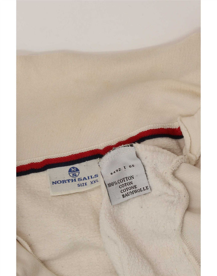 Мужской спортивный костюм North Sails с графическим рисунком, верхняя куртка 2XL, белый хлопок