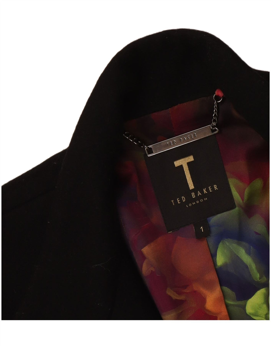 Женское оверсайз-открытое пальто Ted Baker, размер 1 XS, черное