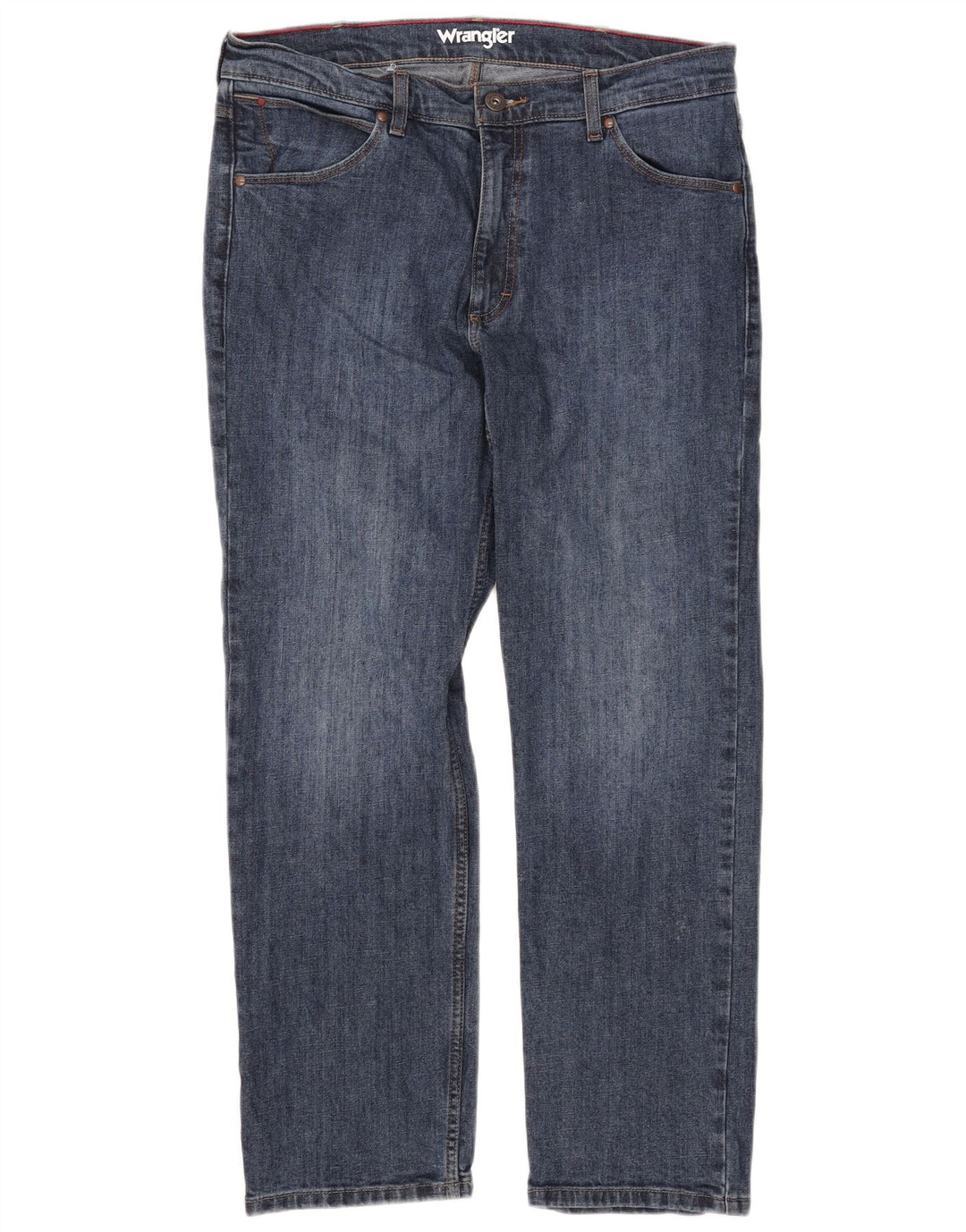 Мужские обычные прямые джинсы Wrangler W34 L30, синий хлопок