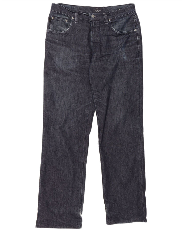 Мужские прямые джинсы TRUSSARDI W33 L31 темно-синие