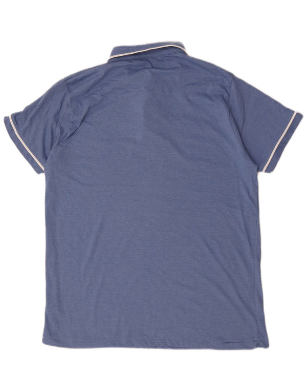 French Connection Mens Polo Shirt XL Blue Cotton