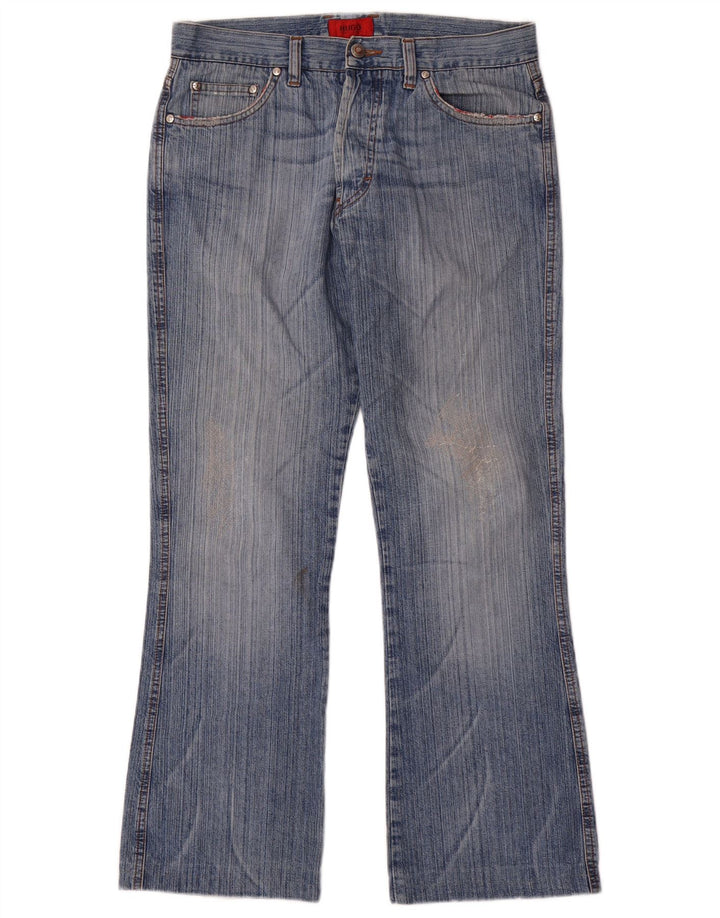 Мужские джинсы HUGO BOSS Bootcut W34 L30 синие, хлопок