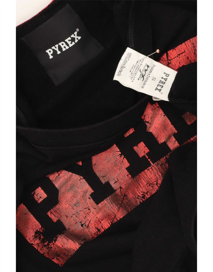 Мужской свитшот с рисунком Pyrex, маленький черный хлопковый джемпер