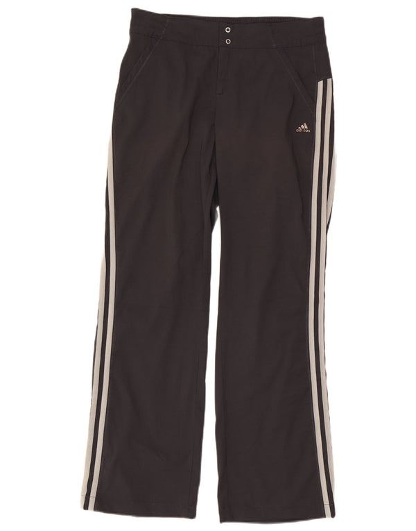 Женские прямые повседневные брюки Adidas Climalite UK 12 Medium W30 L29, черные