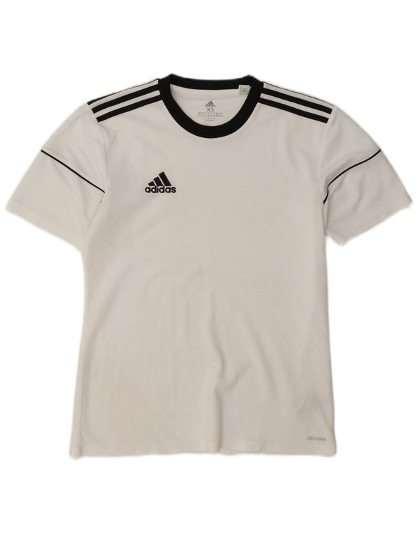 Мужская футболка Adidas Climalite Top XS, белый полиэстер с цветными блоками