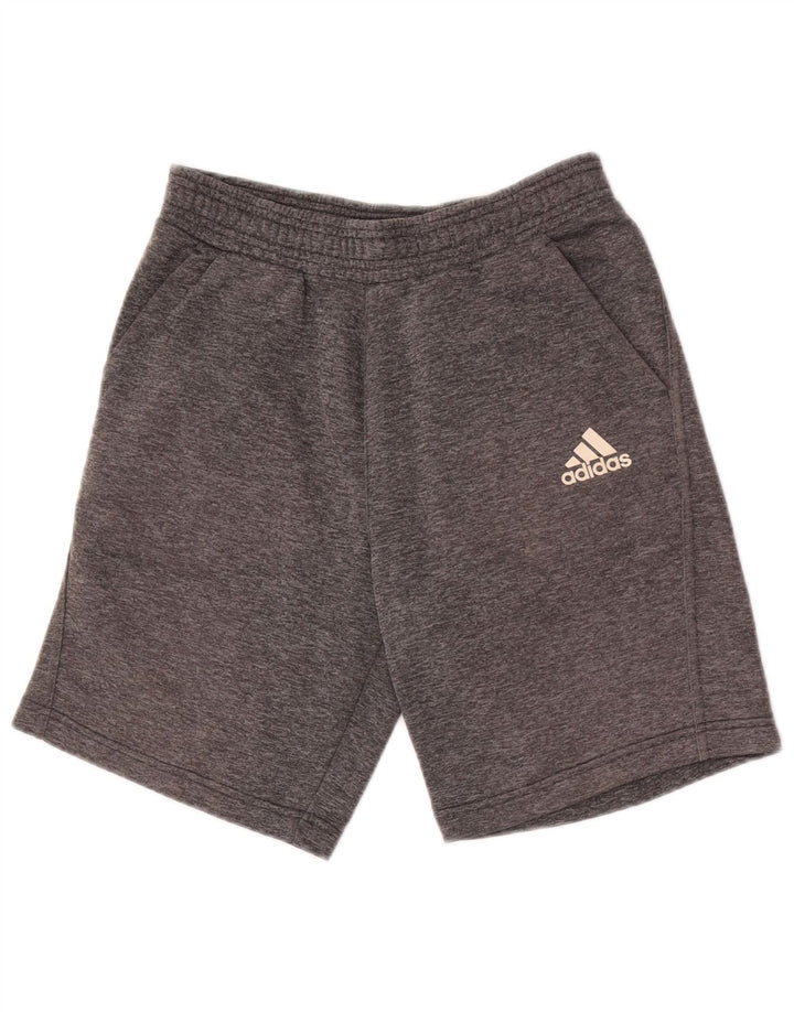 Спортивные шорты Adidas Climalite для мальчиков 13-14 лет, серый полиэстер