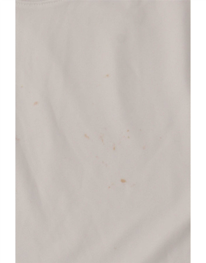 Мужская футболка Nike Dri Fit Slim, верх из белого полиэстера среднего размера