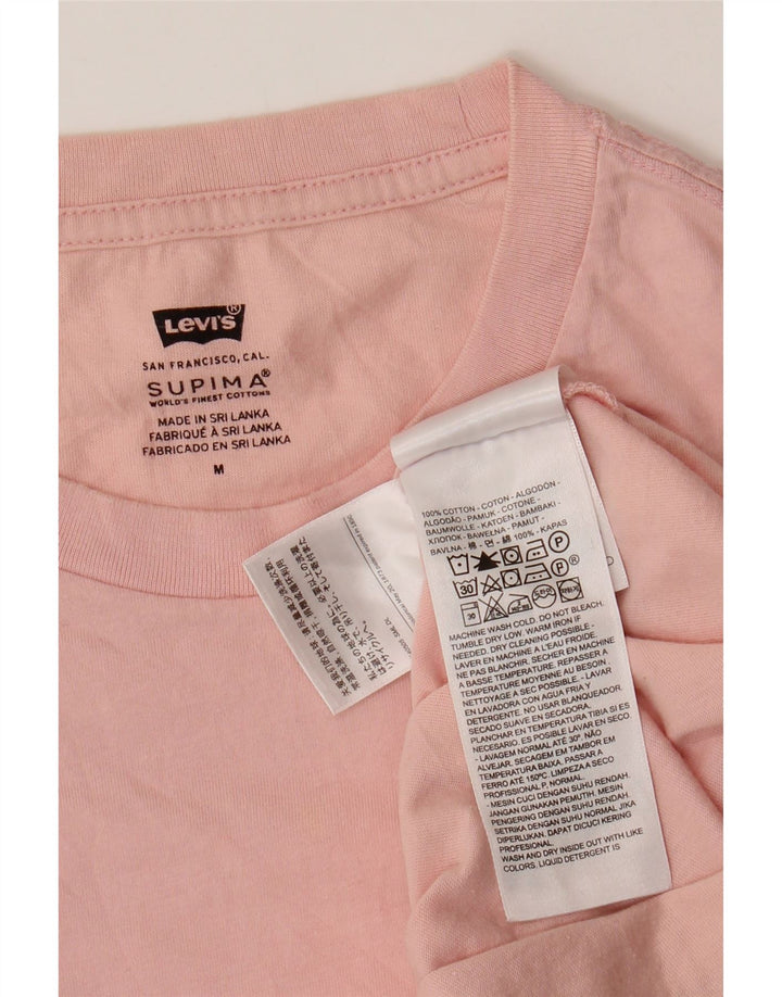 Мужская футболка LEVI'S из хлопка среднего розового цвета