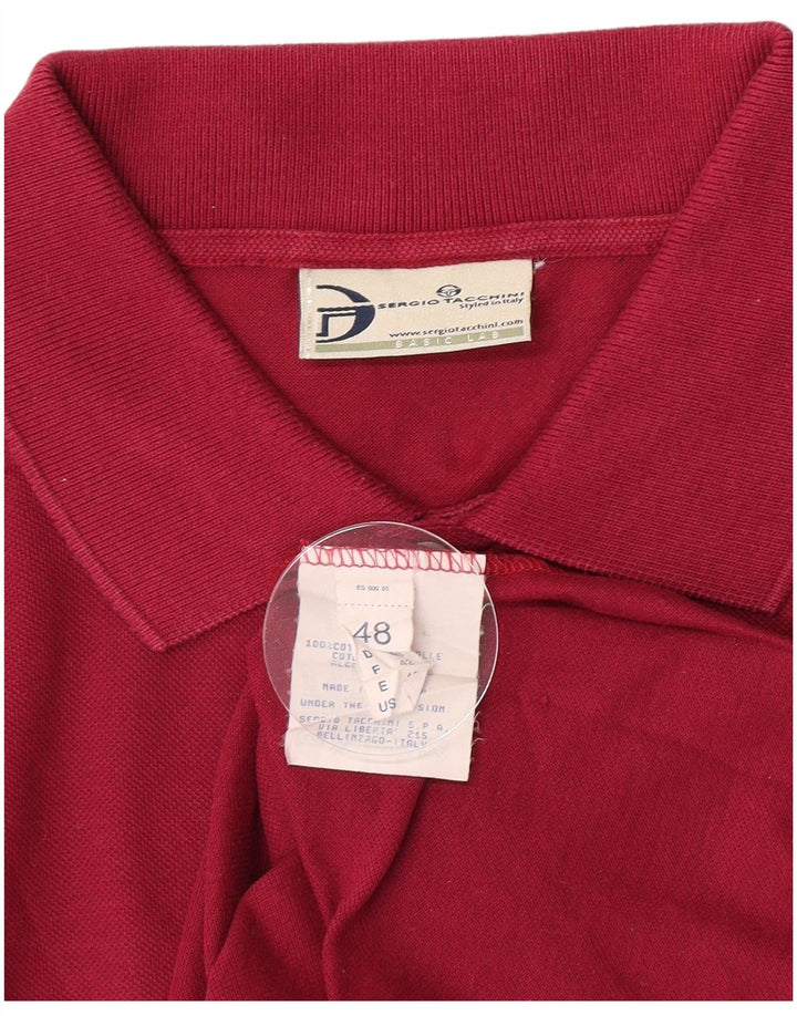 Мужская рубашка-поло Sergio Tacchini IT 48 Medium Maroon Cotton