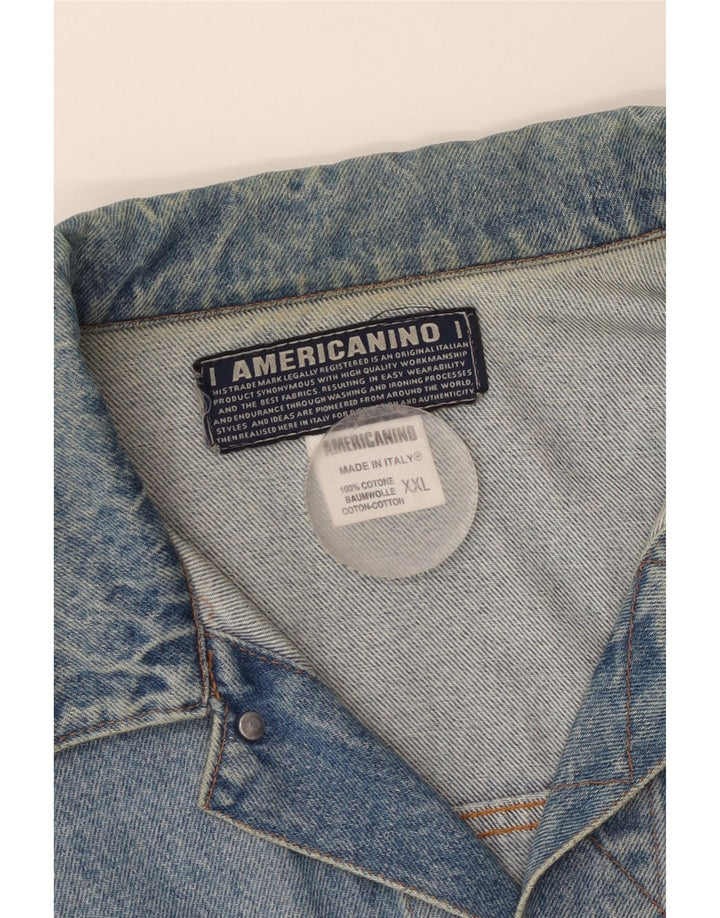 Мужская джинсовая куртка Americanino UK 44 2XL, синяя, хлопок