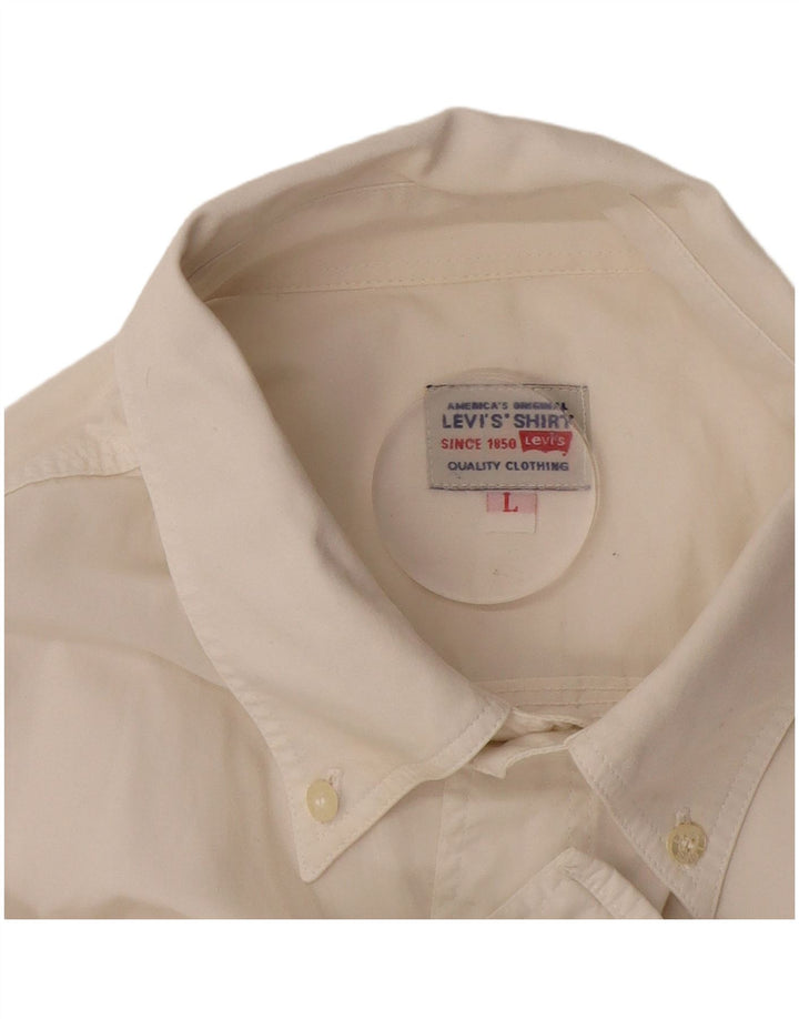 Мужская рубашка Levi's большого размера Off White