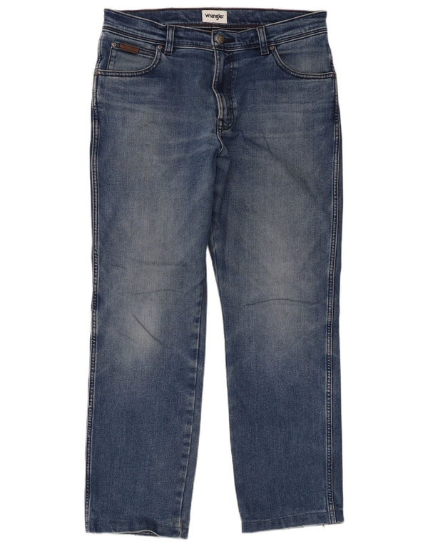 Мужские прямые джинсы Wrangler Texas W34 L29, синий хлопок