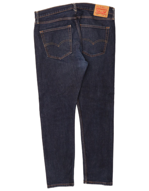Мужские зауженные джинсы Levi's 512 W36 L32 Темно-синие, хлопок
