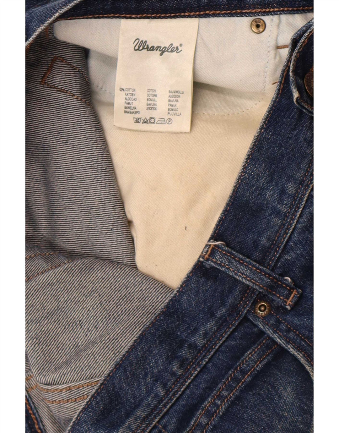 Женские укороченные джинсы стандартного кроя Wrangler W38 L26, синие, хлопок