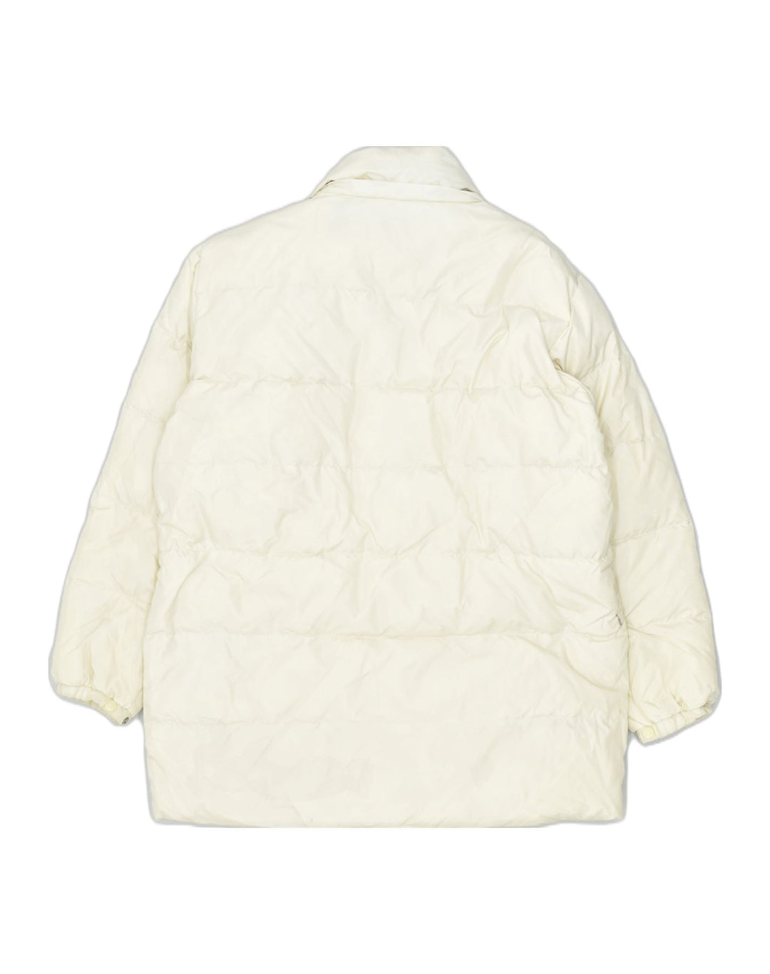 ELLESSE Womens Oversized Padded Jacket UK 14 Medium Off White Polyamide | Vintage | Thrift | Second-Hand | Used Clothing | Messina Hembry 