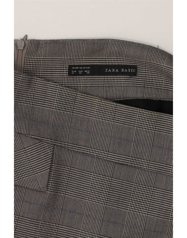 Женская юбка-карандаш миди Zara Medium W30 Серая клетка