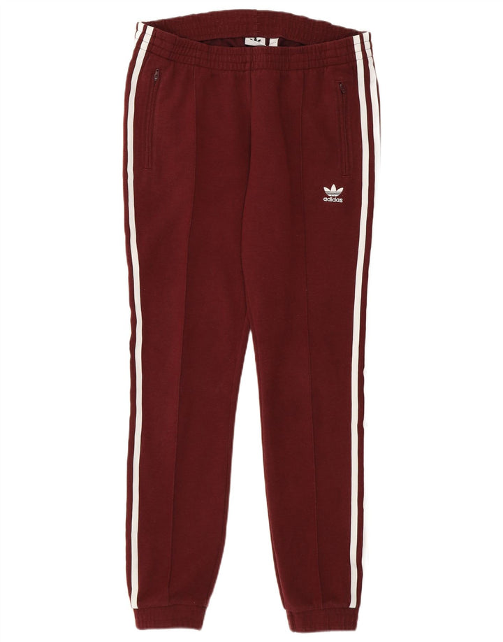 Женские спортивные брюки Adidas Joggers UK 10, малый бордовый полиэстер