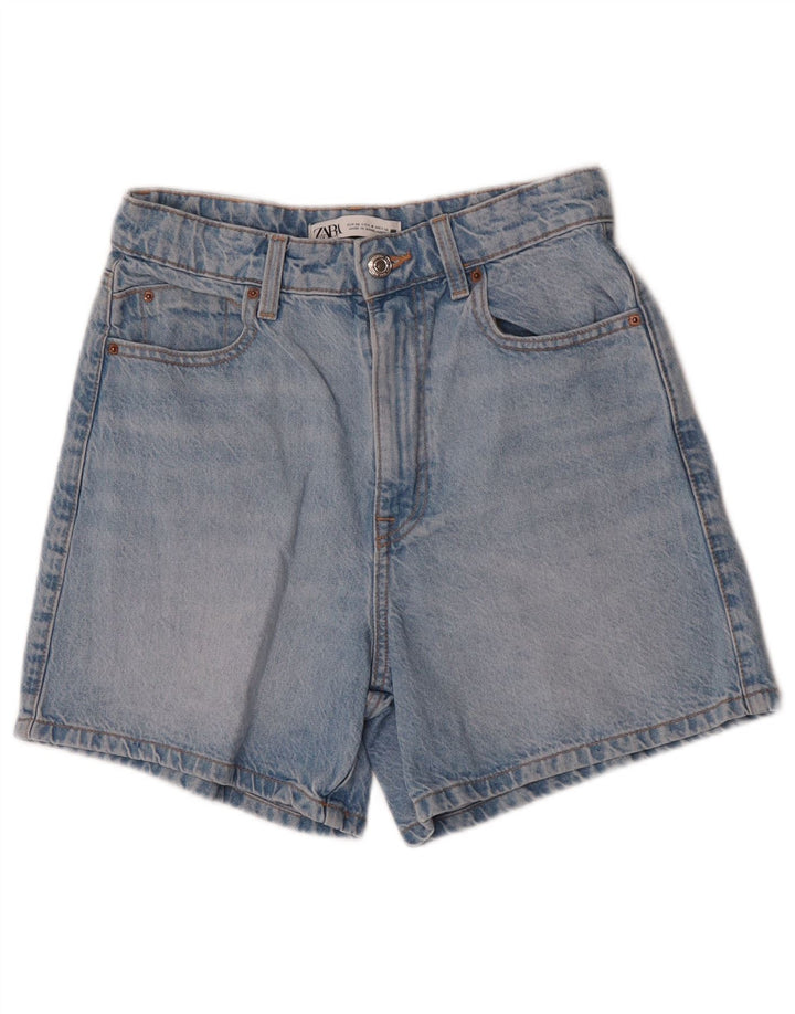 Женские джинсовые шорты ZARA EU 36 XS W26 Синие