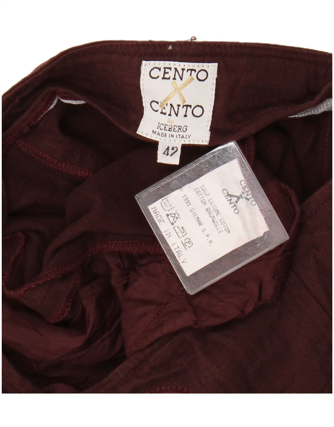 Iceberg Женская юбка-трапеция Cento / Cento IT 42 Medium W26 Бордовый