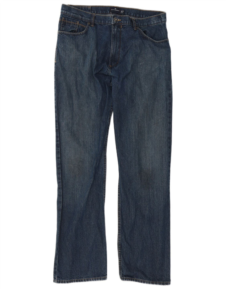 Мужские прямые джинсы Marks & Spencer Blue Harbour W36 L33, синий хлопок