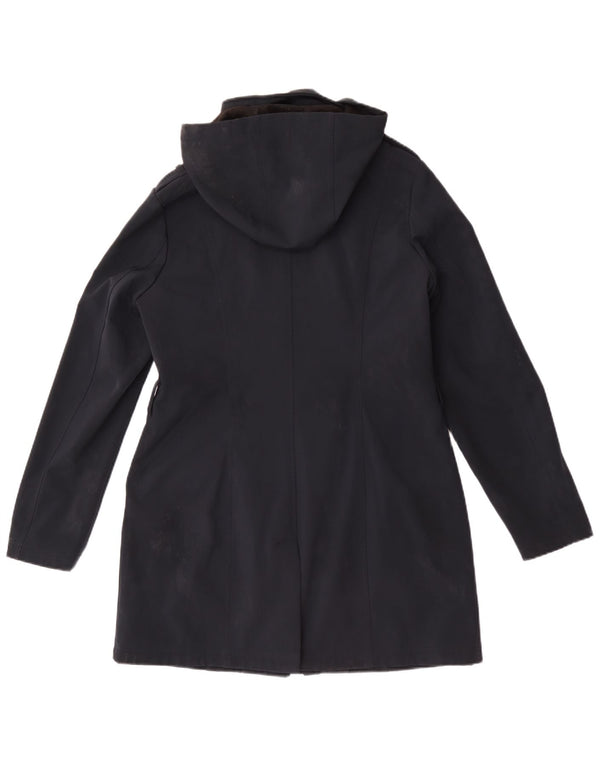Michael Kors Женское пальто в стиле милитари с капюшоном UK 14 Medium Navy Blue