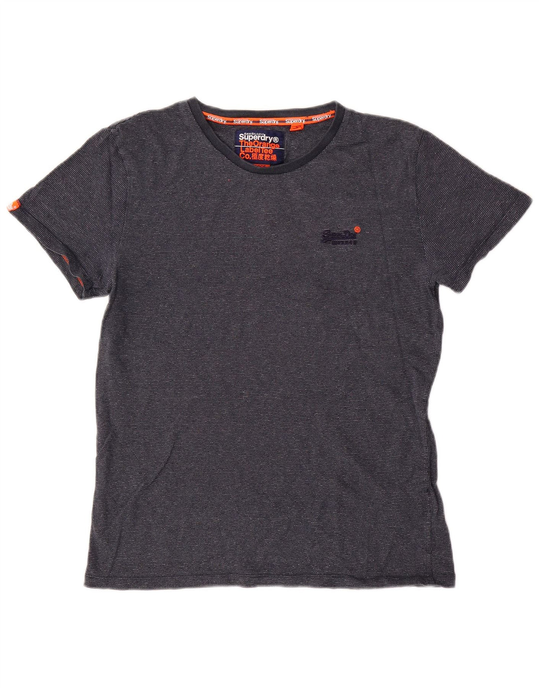 Мужская футболка Superdry, большой темно-синий хлопок