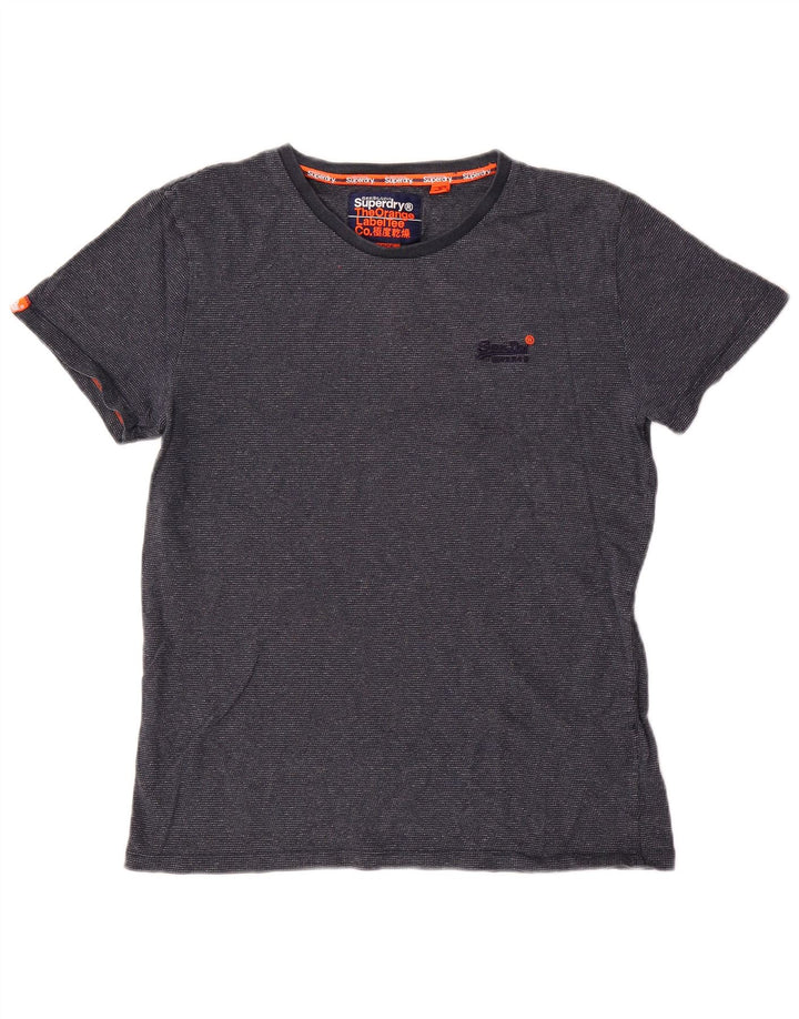 Мужская футболка Superdry, большой темно-синий хлопок