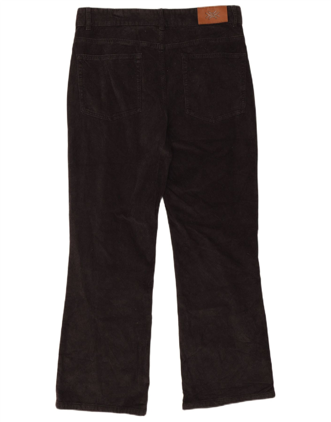 Мужские вельветовые брюки Benetton Bootcut W32 L28 черные