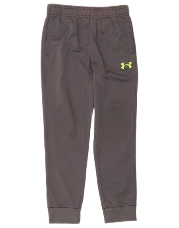 Спортивный костюм с графическим рисунком для девочек Under Armour, брюки для бега, 6–7 лет, серого цвета