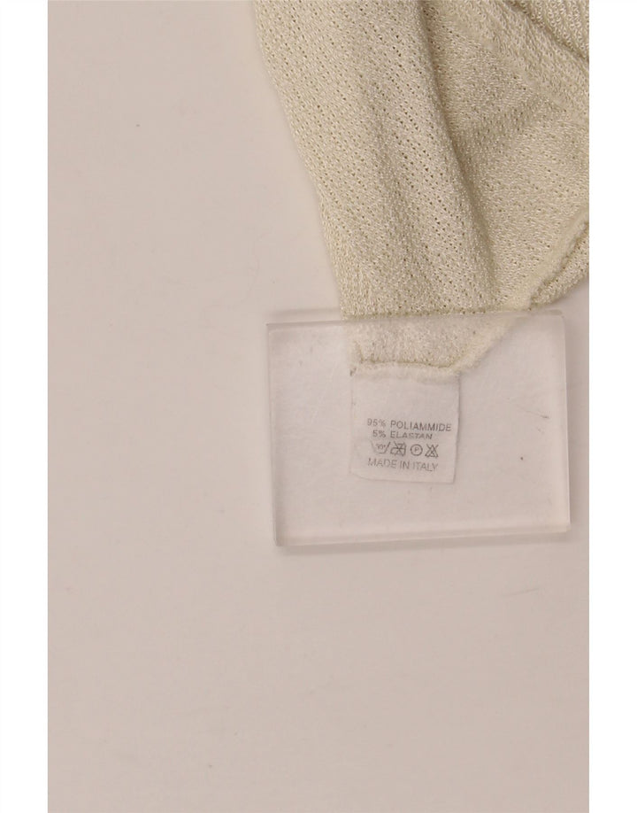 Женская блузка без рукавов EMANUEL UNGARO UK 12 Medium Off White