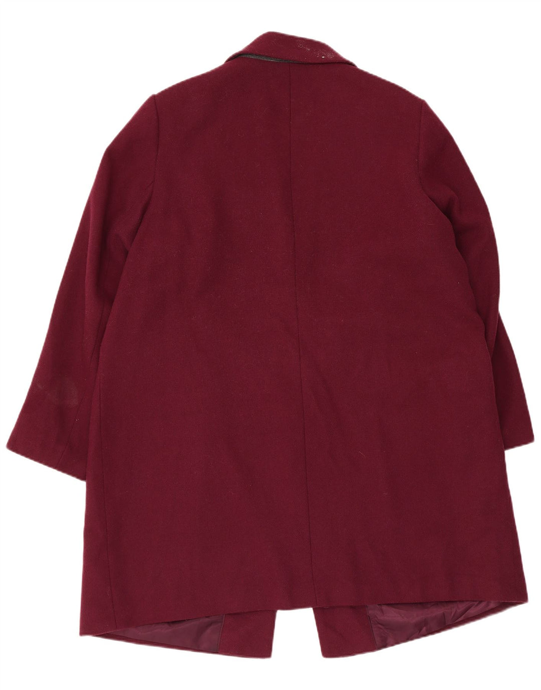 Женское пальто Marks & Spencer UK 20 2XL бордовый полиэстер