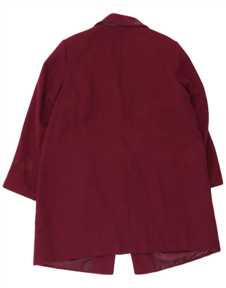 Женское пальто Marks & Spencer UK 20 2XL бордовый полиэстер