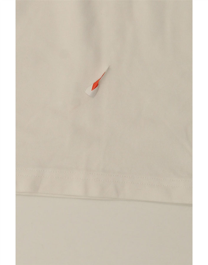 Мужская рубашка-поло приталенного кроя Hugo Boss, средний белый хлопок, хлопок